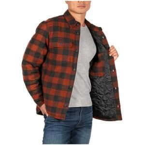 JACHS New York Quilted Buffalo Plaid Shirt Jacket XL